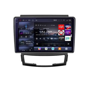 Navigatie Ssangyong Korando 2011-2013 Edotec Kit-159 8 core QLED 2K 16+512 360 Android Waze USB Navigatie Internet Youtube Radio