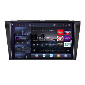 Navigatie Mazda 3 2004-2009 Edotec Kit-161 8 core QLED 2K 16+512 360 Android Waze USB Navigatie Internet Youtube Radio