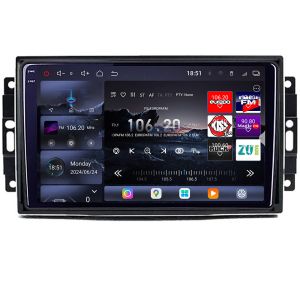 Navigatie Chrysler Jeep Edotec Kit-202 8 core QLED 2K 16+512 360 Android Waze USB Navigatie Internet Youtube Radio