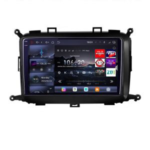 Navigatie Kia Carens 2013-2018 Edotec Kit-2023 8 core QLED 2K 16+512 360 Android Waze USB Navigatie Internet Youtube Radio