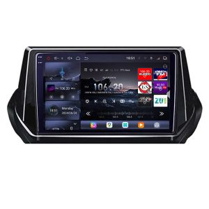 Navigatie Peugeot 2008 2020- Android radio gps internet 8 core QLED 2K 16+512 360 Edotec