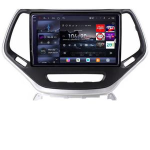 Navigatie Jeep Cherokee 2014-2019 Edotec Kit-248 8 core QLED 2K 16+512 360 Android Waze USB Navigatie Internet Youtube Radio