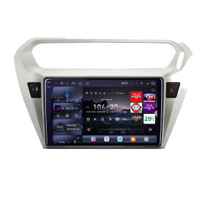 Navigatie Peugeot 301 2012-2020 Citroen C-Elisee Edotec Kit-301 8 core QLED 2K 16+512 360 Android Waze USB Navigatie Internet Youtube Radio