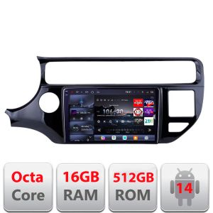 Navigatie Kia Rio 2014-2017 Edotec Kit-504 8 core QLED 2K 16+512 360 Android Waze USB Navigatie Internet Youtube Radio