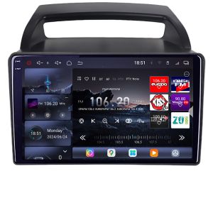 Navigatie Kia Carnival 2006-2014 Android radio gps internet 8 core QLED 2K 16+512 360 Edotec