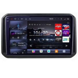 Navigatie Suzuki Ignis 2016- Edotec Kit-IGNIS16 8 core QLED 2K 16+512 360 Android Waze USB Navigatie Internet Youtube Radio