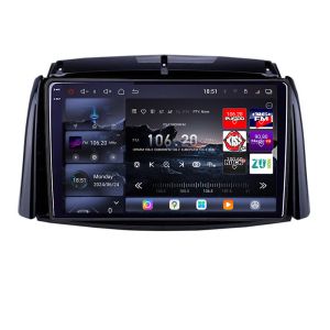 Navigatie Renault Koleos 2009-2016 Edotec Kit-KOLEOS 8 core QLED 2K 16+512 360 Android Waze USB Navigatie Internet Youtube Radio