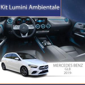 Lumini Ambientale trimuri usi picioare Mercedes GLB control pe sistemul original sau telefon