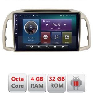 Navigatie Nissan Micra 2002-2010 Android radio gps internet Octa core 4+32 KIT-micra2003+EDT-E409