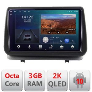 Navigatie Renault Clio 3 2005-2013 B-Clio3 Android Ecran 2K QLED octa core 3+32 carplay android auto kit-clio3+EDT-E309V3-2K