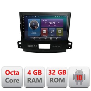 Navigatie Mitsubishi Outlander 2010 C-056 Octa Core cu Android Radio Bluetooth Internet GPS WIFI 4+32GB