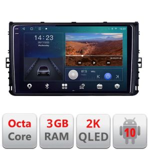 Navigatie grupul VW B-933 Android Ecran 2K QLED octa core 3+32 carplay android auto KIT-933+EDT-E309V3-2K