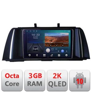 Navigatie Seria 5 F10 2010-2012 CIC Android Ecran 2K QLED octa core 3+32 carplay android auto KIT-f10-cic+EDT-E309V3-2K