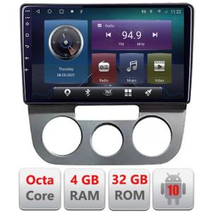 Navigatie VW Golf 5 2004-2010 clima manuala Android radio gps internet Octa core 4+32 KIT-golf5-manual+EDT-E409