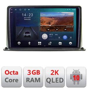 Navigatie universala 2 din 9 inch Android Ecran 2K QLED octa core 3+32 carplay android auto KIT-2din-1+EDT-E309V3-2