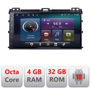 Navigatie Toyota Prado 2007- C-456 Octa Core cu Android Radio Bluetooth Internet GPS WIFI 4+32GB