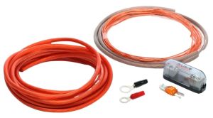 Audio System Set de cabluri de alimentare de înaltă calitate OFC 10mm² 5m roșu + 1m antracit