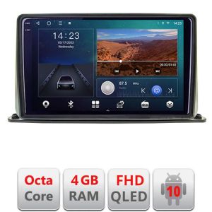 Navigatie universala 2 din 9 inch Android Ecran QLED octa core 4+64 carplay android auto KIT-2din-1+EDT-E309V3