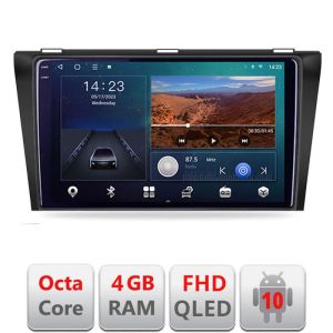 Navigatie Mazda 3 2009-2014 B-034 Android Ecran QLED octa core 4+64 carplay android auto KIT-034+EDT-E309V3