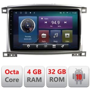 Navigatie Toyota Land Cruiser L100 2002-2008 C-l100 Octa Core cu Android Radio Bluetooth Internet GPS WIFI 4+32GB v1