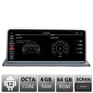 Navigatie dedicata Edotec BMW Seria I8 masini cu EVO Android ecran 12.3" 4+64 4G BT