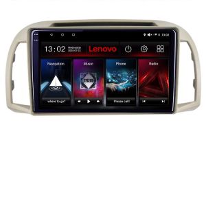 Navigatie Nissan Micra 2002-2010 Android radio gps internet 8 core QLED 2K 8+256 360 Lenovo